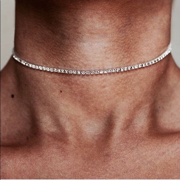 Custom Order Jewelry - Crystal Faux Diamond Choker. 1, 2 or 3 strands